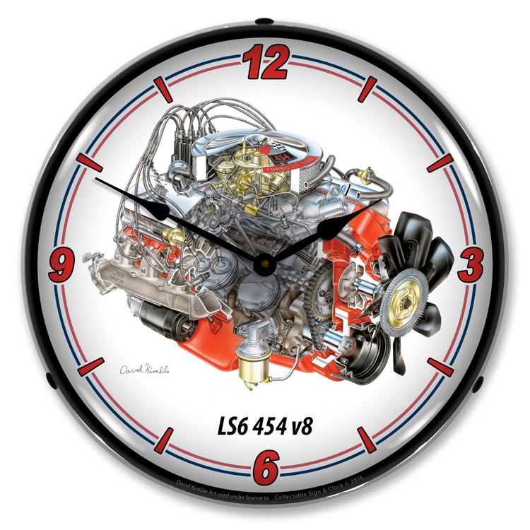 Collectable Sign and Clock – LS6 454 v8 Clock