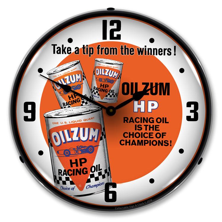 Collectable Sign and Clock – Oilzum HP Oil Clock