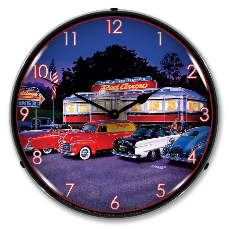 Collectable Sign and Clock – Red Arrow Dinner Clock