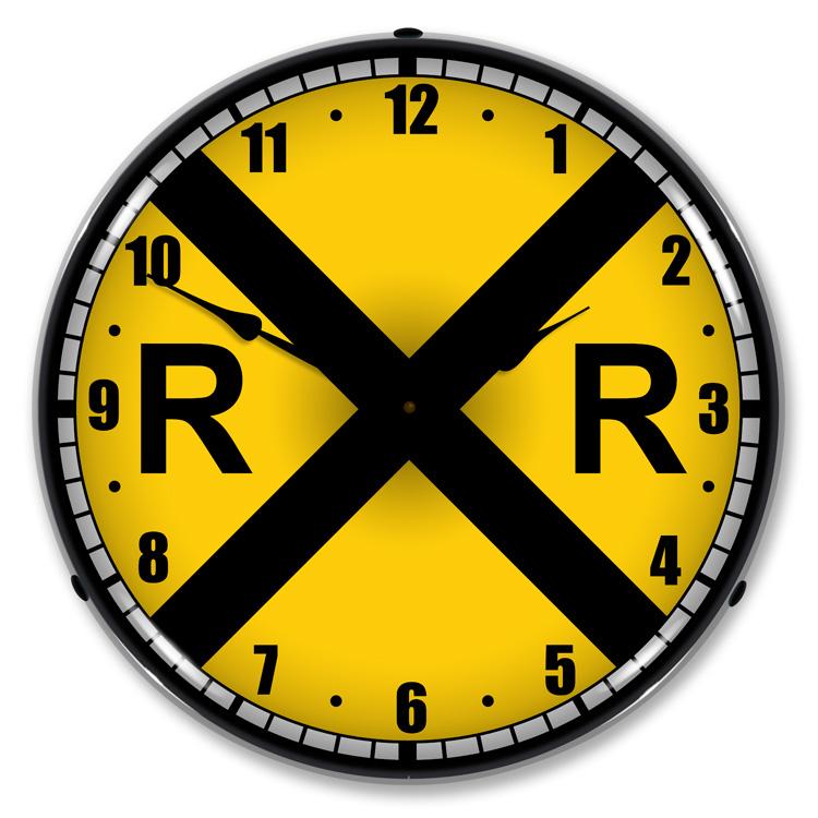 Collectable Sign and Clock – Railroad Crossing Clock Online Hot Sale