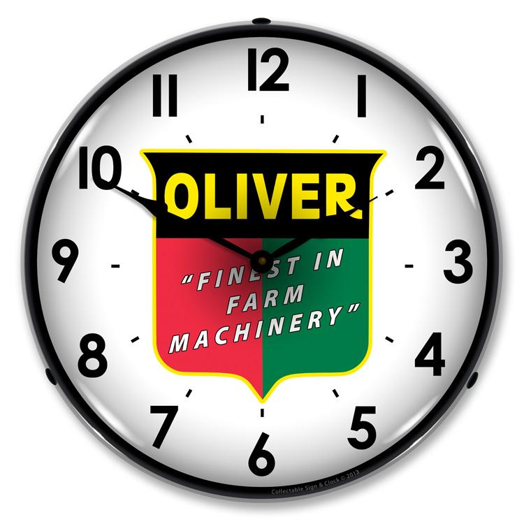 Collectable Sign and Clock – Oliver Farm Machinery Clock