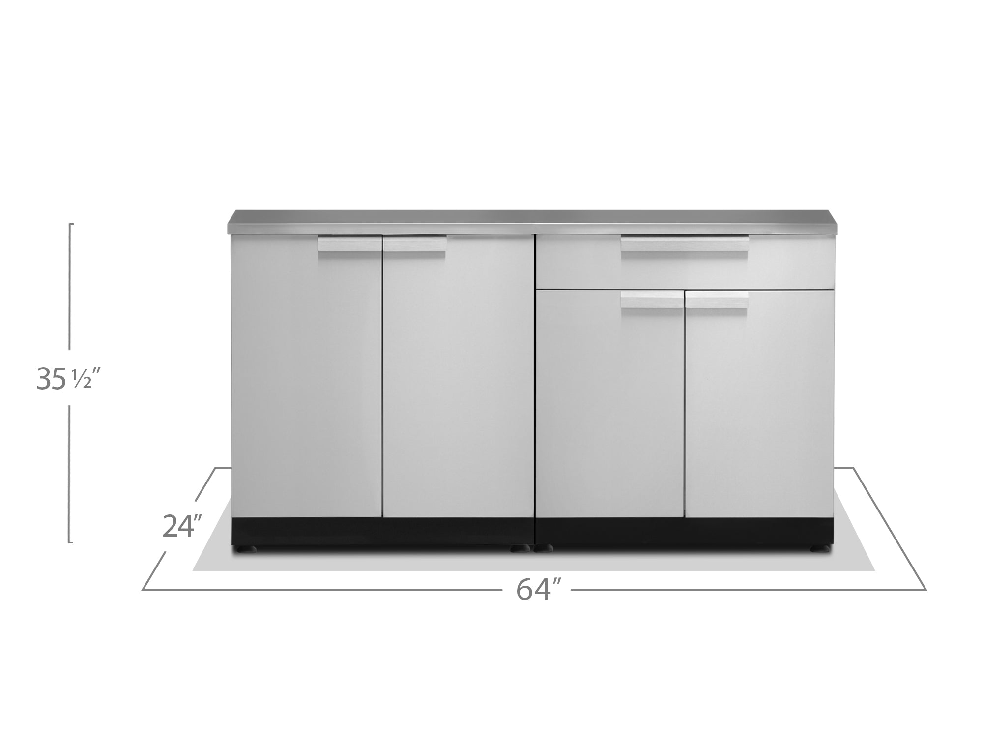 Newage Outdoor Kitchen 2 PC Cabinet Set in Stainless Steel – 65088