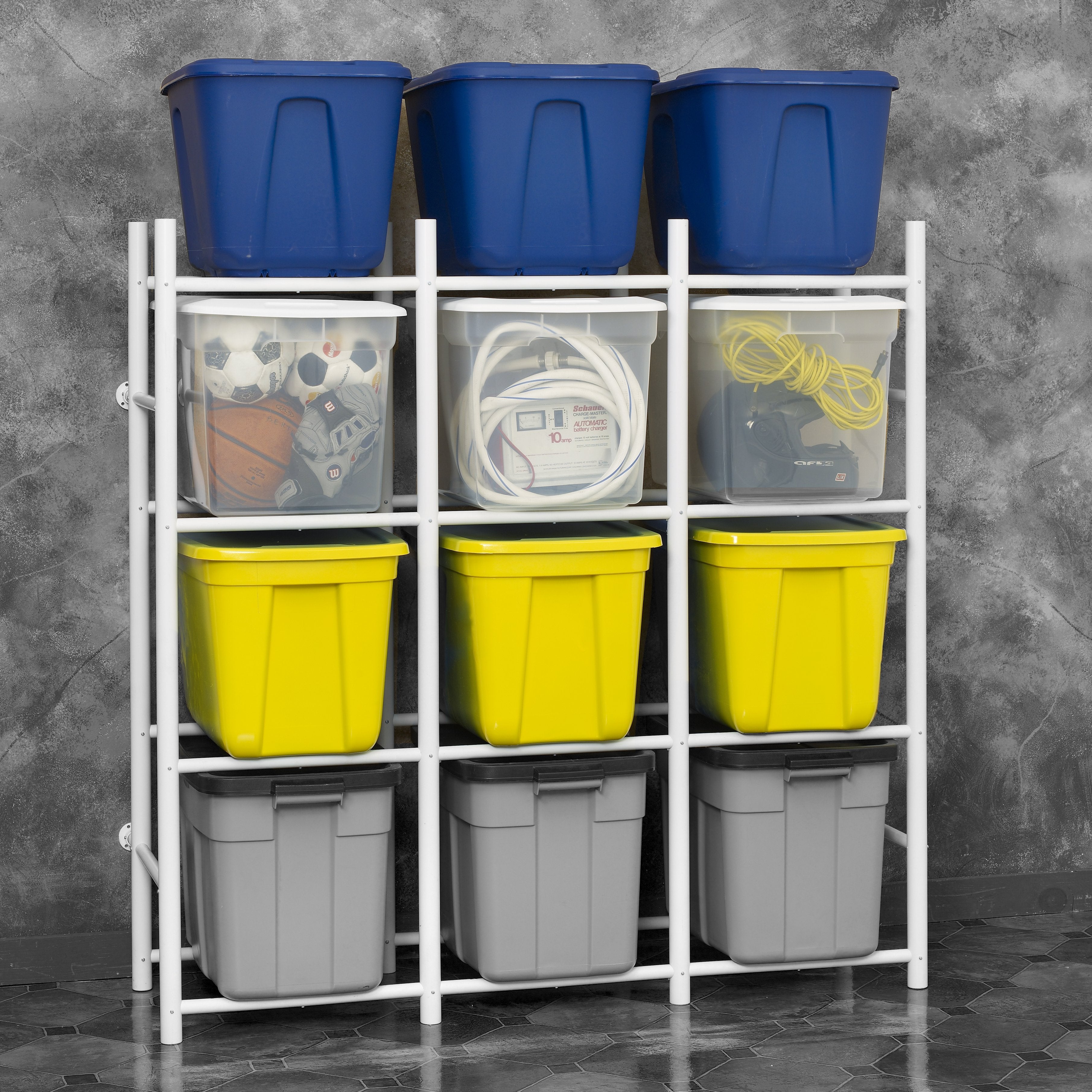 Proslat Bin Warehouse Rack – 12 Totes Compact