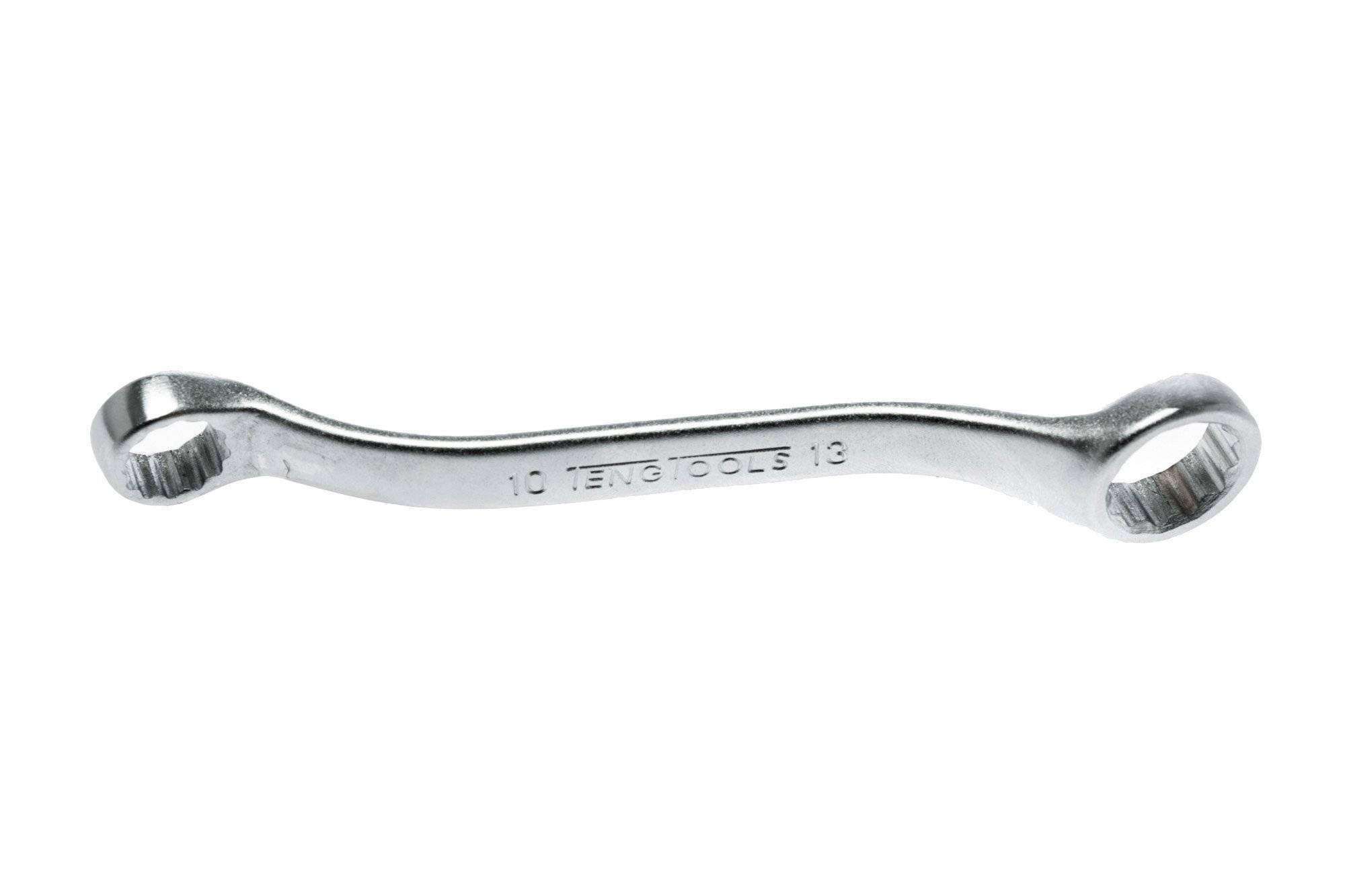 Teng Tools 10 x 13mm ‘Rigger Jigger’ Angled Compact Double Ring Rowing Wrench – 601013