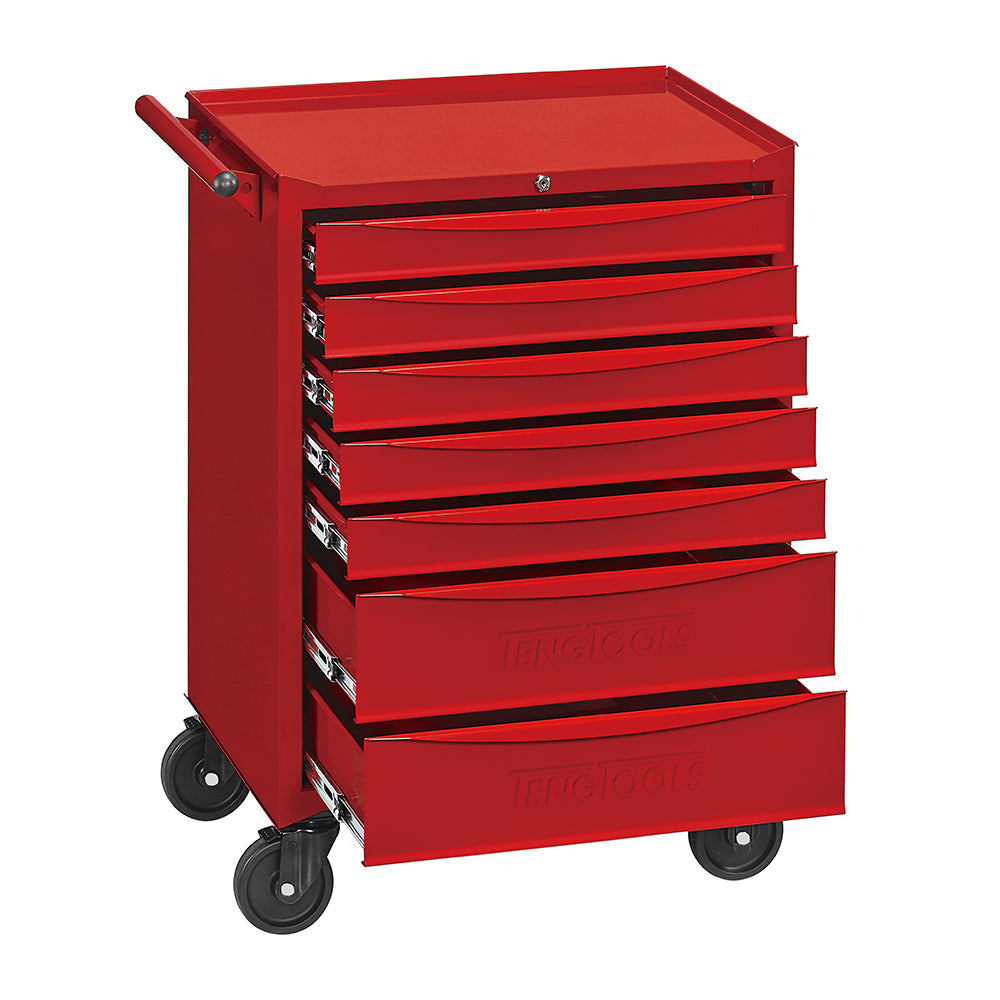Teng Tools 179 Piece Complete Mixed EVA Foam 7 Drawer Roller Cabinet Hand Tool Kit – TCMME179