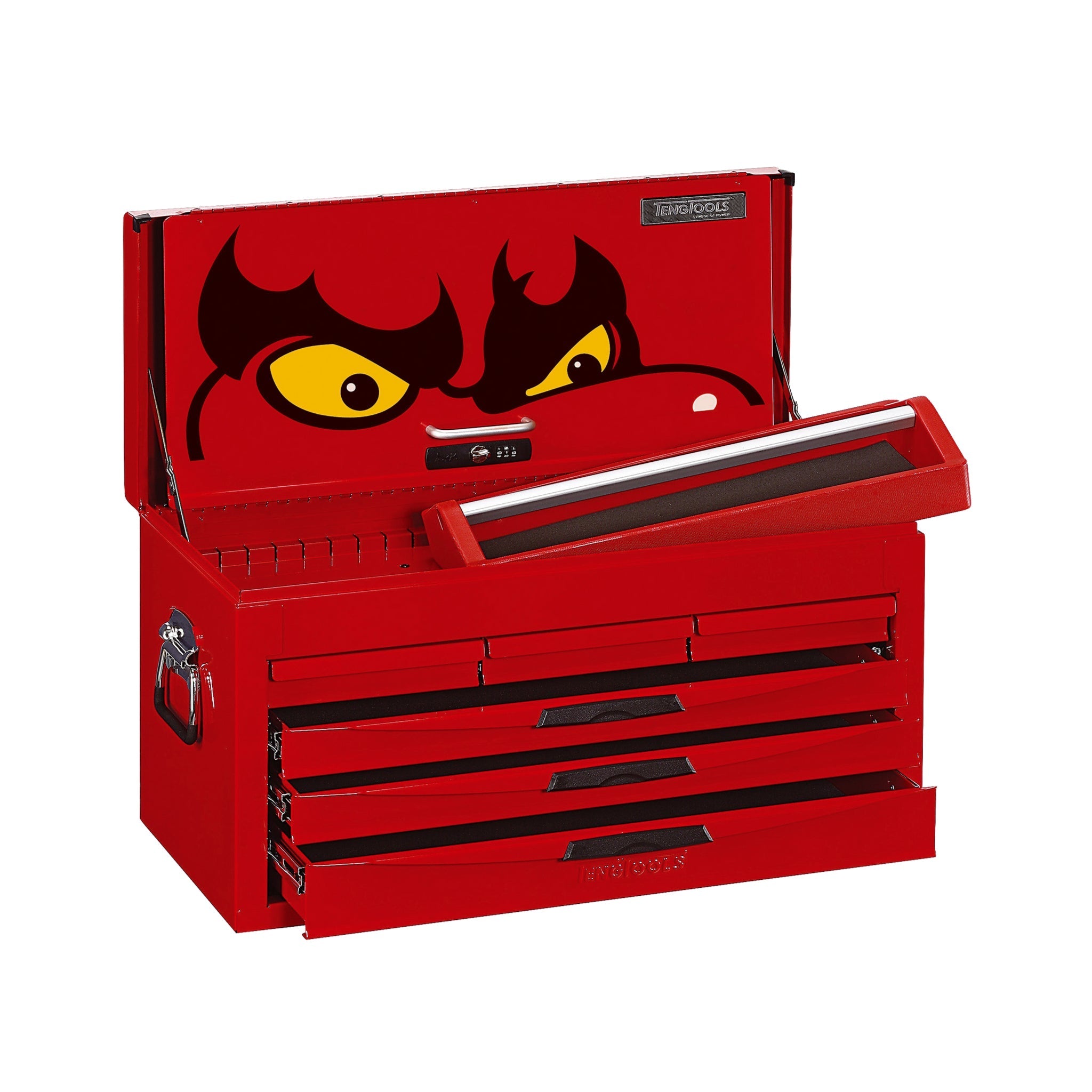 Teng Tools 6 Drawer Professional Steel Lockable Red N Series Top Box – TC806NF