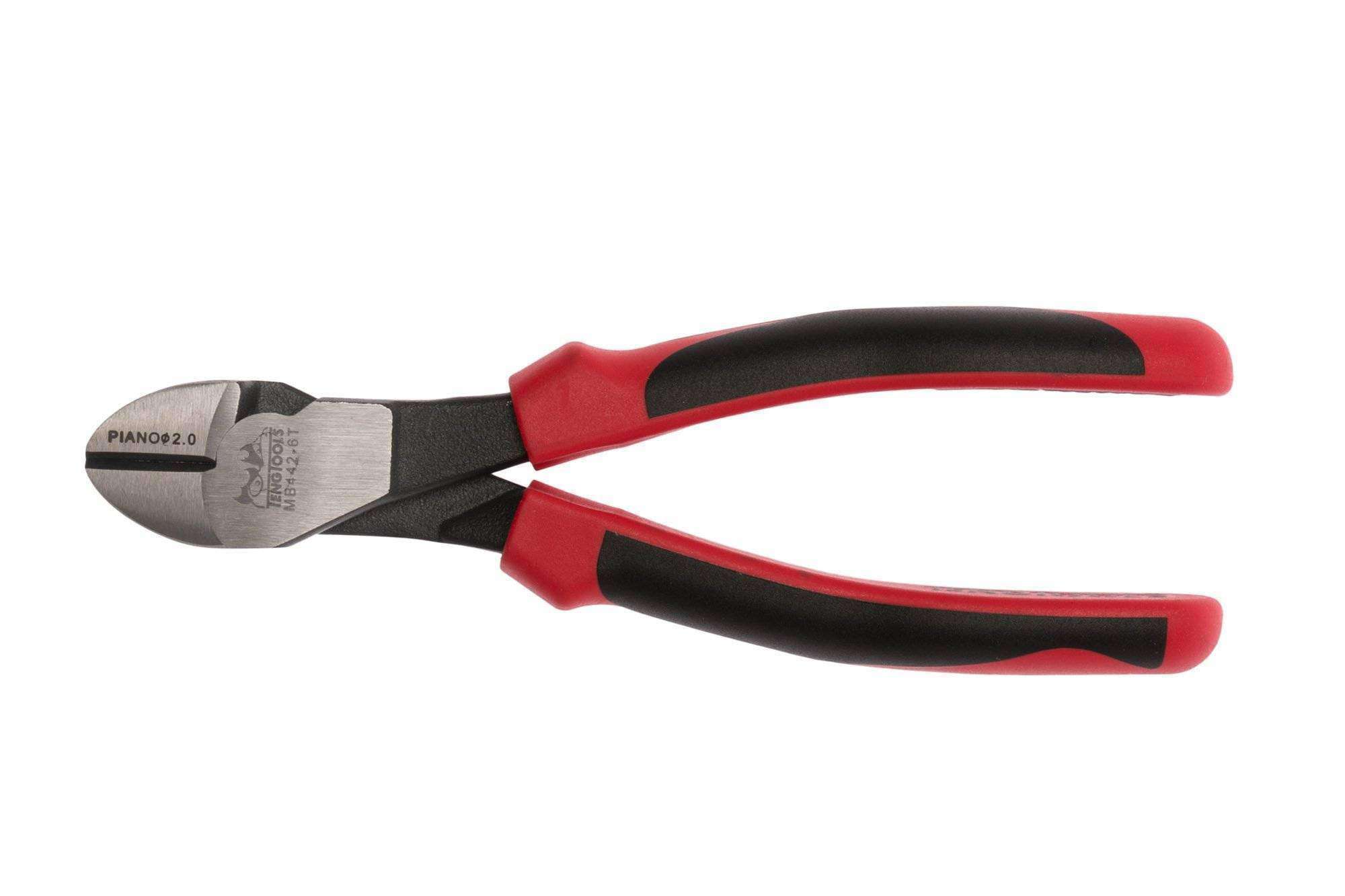 Teng Tools 6 Inch Heavy Duty Precision Side Cutting Pliers With TPR Grip Handles – MB442-6T
