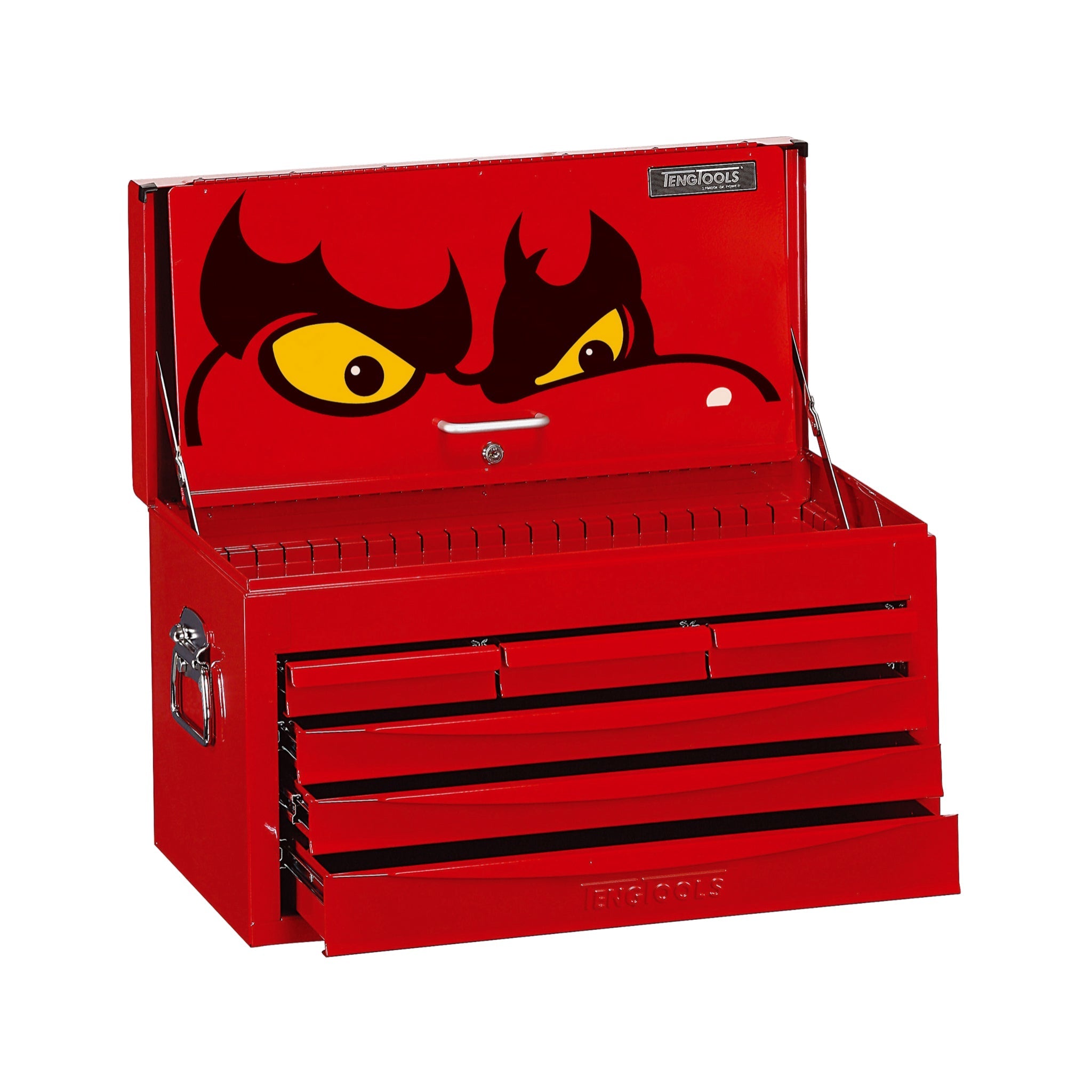 Teng Tools 6 Drawer Professional Steel Lockable Red SV Series Top Box – TC806SV