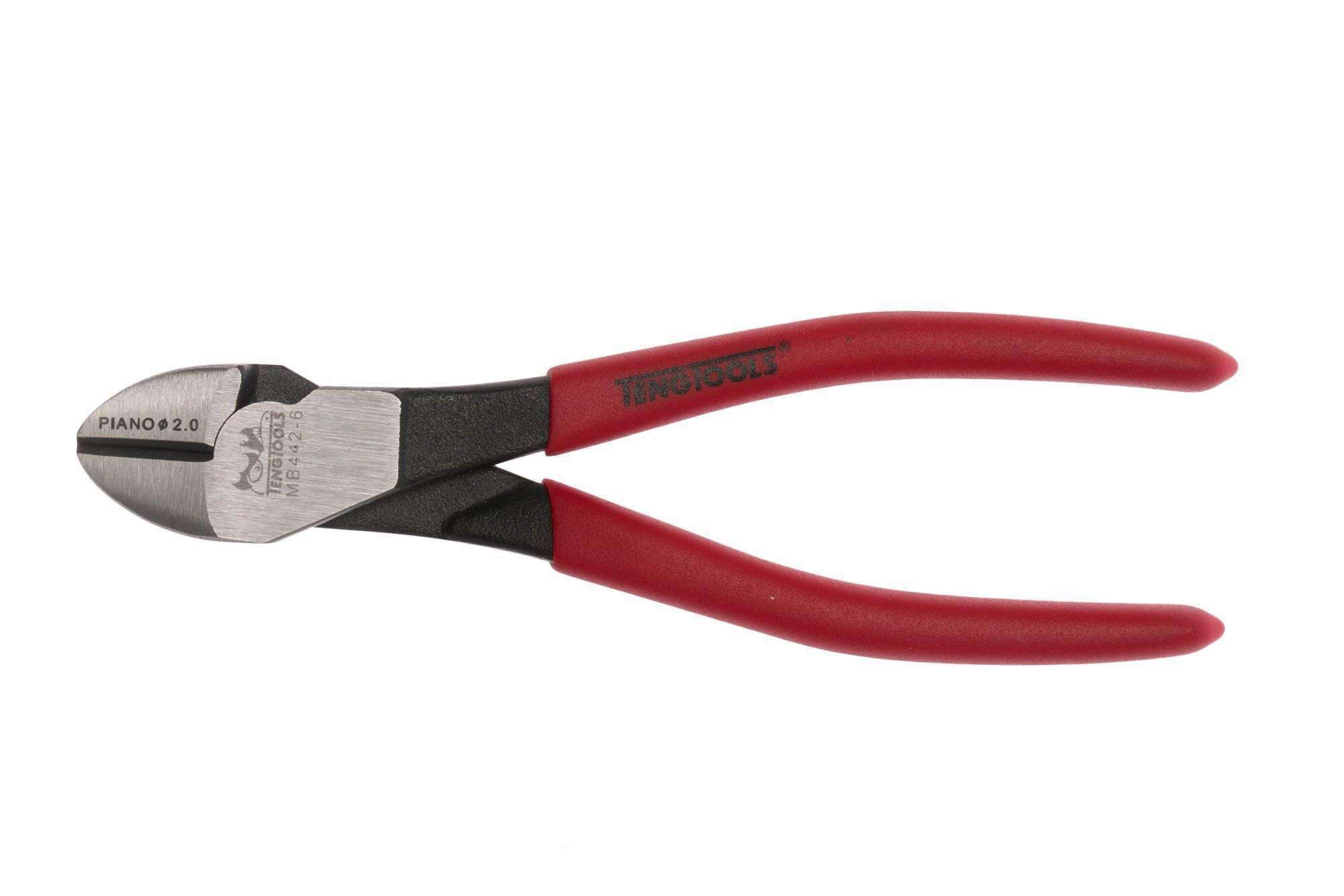 Teng Tools 6 Inch Heavy Duty Precision Side Cutting Pliers With Vinyl Handles – MB442-6