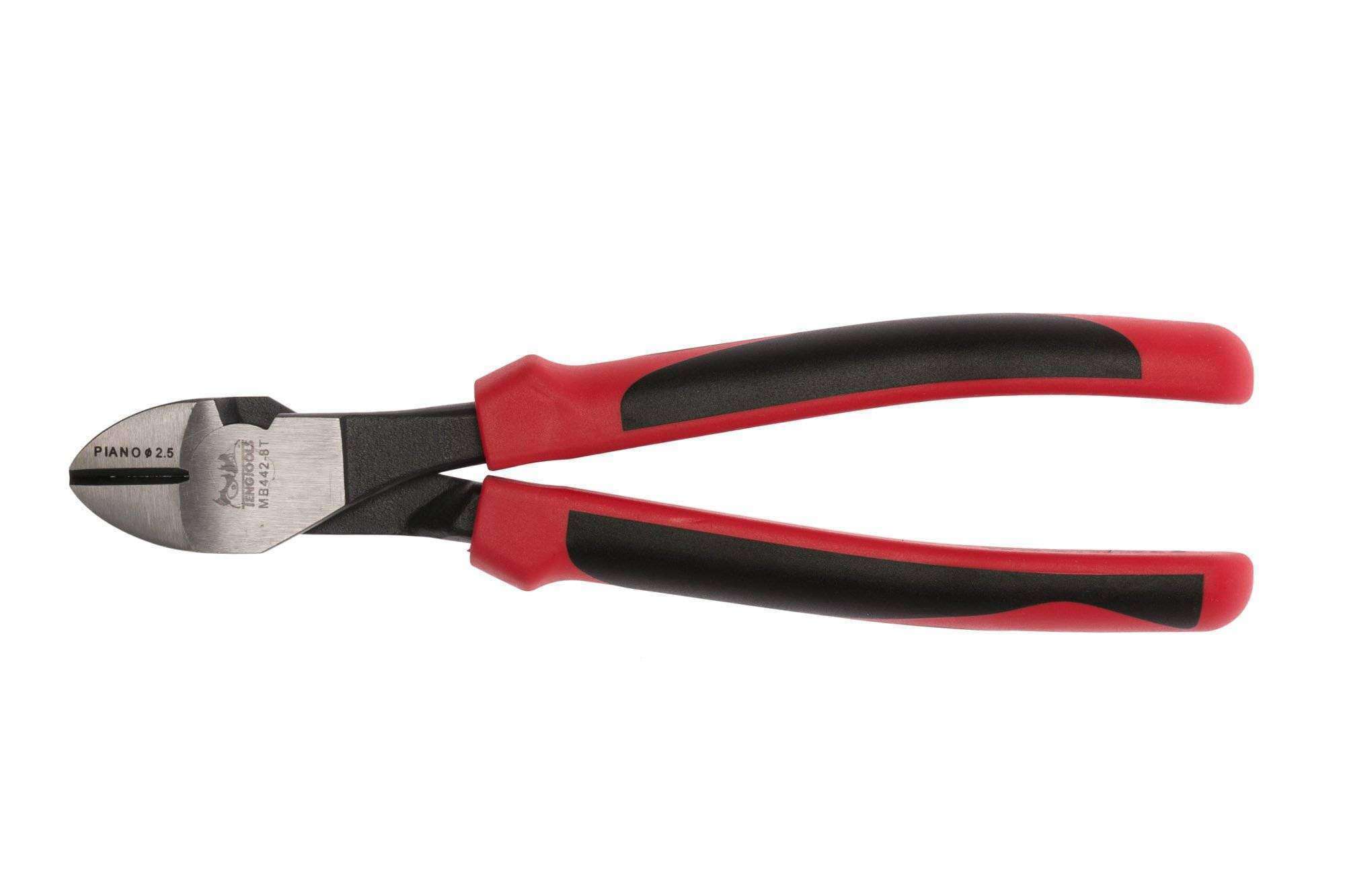Teng Tools 8 Inch Heavy Duty Precision Side Cutting Pliers With TPR Grip Handles – MB442-8T