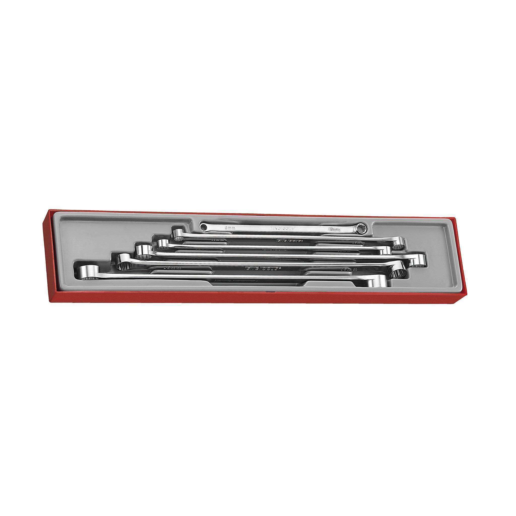 Teng Tools 6 Piece Extra Long Double Ring Box End Metric Wrench Set (8x10mm to 22x24mm) – TTXFLS06