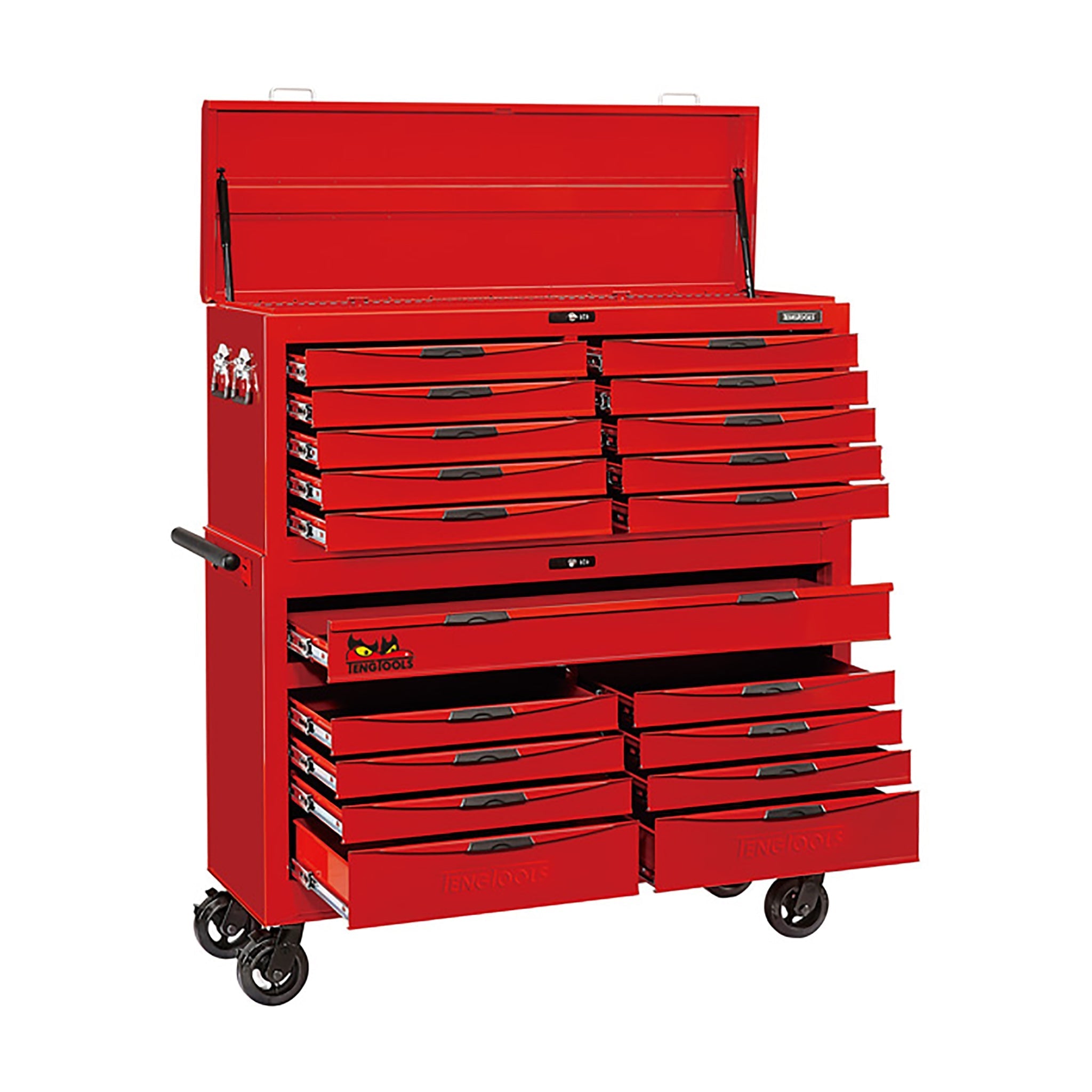 Teng Tools 8 Series 53 Inch 9 Drawer Roller Cabinet And 10 Drawer Top Box – TCW809N Hot on Sale