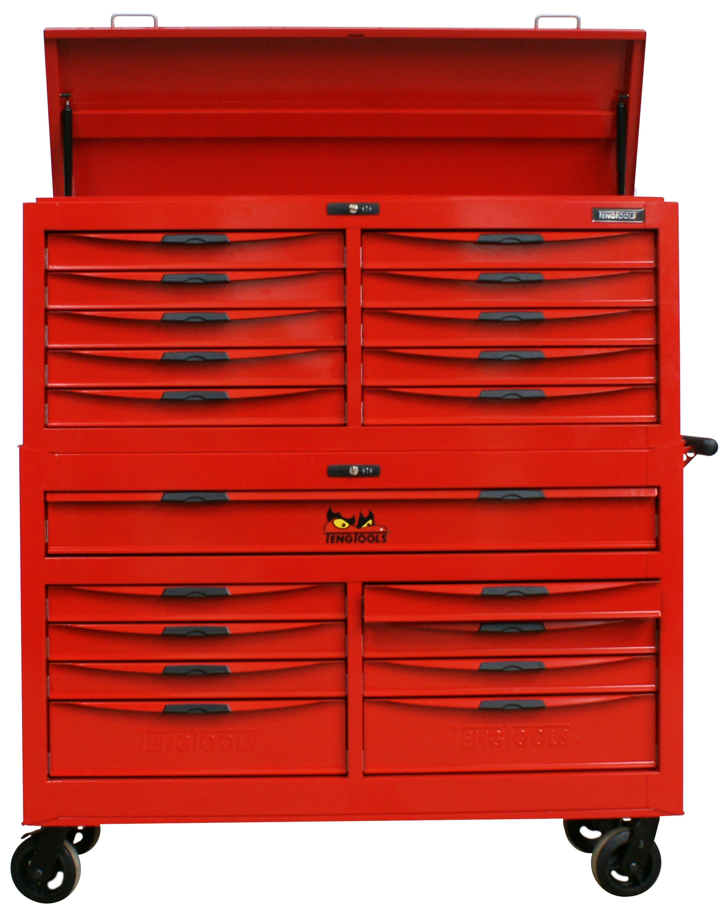 Teng Tools 8 Series 53 Inch 9 Drawer Roller Cabinet And 10 Drawer Top Box – TCW809N Hot on Sale